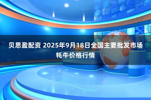 贝思盈配资 2025年9月18日全国主要批发市场牦牛价格行情