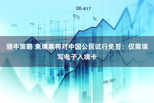 领牛策略 柬埔寨将对中国公民试行免签：仅需填写电子入境卡